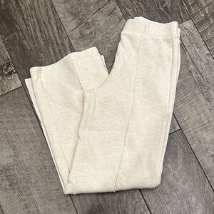 OGL Women’s Pull On Comfy Dress Pants Oatmeal Small Wide Leg